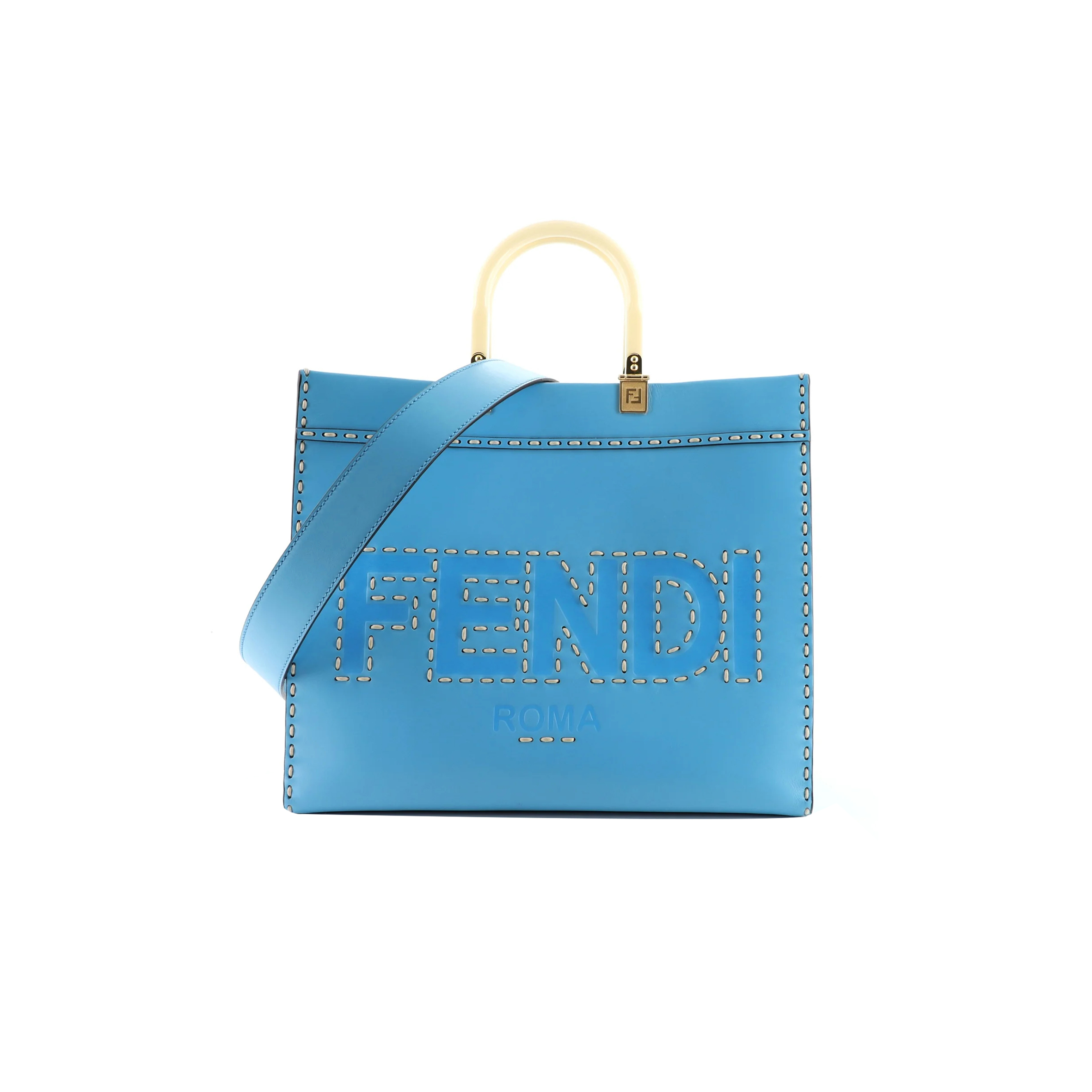 FENDI SUNSHINE SHOPPER TOTE LEATHER MEDIUM 8BH386AFL5 (36*30*15cm) 